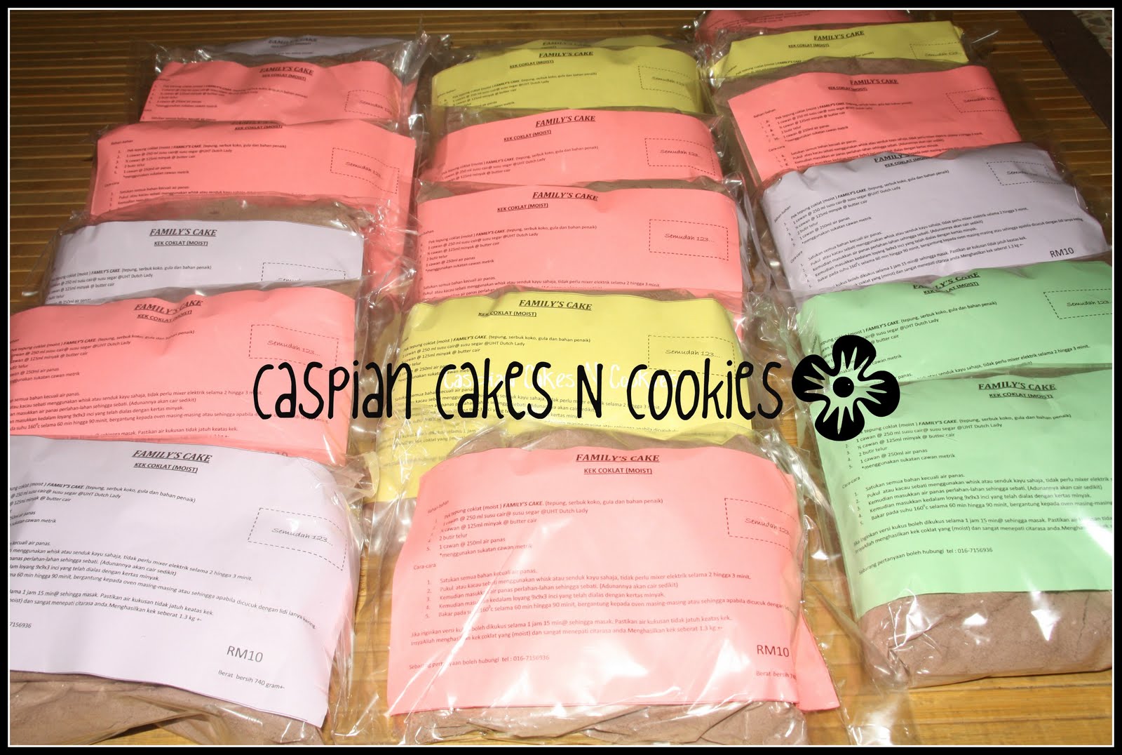 Caspian Cakes N Cookies: Tempahan Tepung Kek Coklat "Moist 