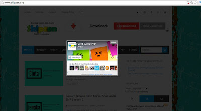 Cara Memasang Widget Facebook Fan Page Melayang di Blog