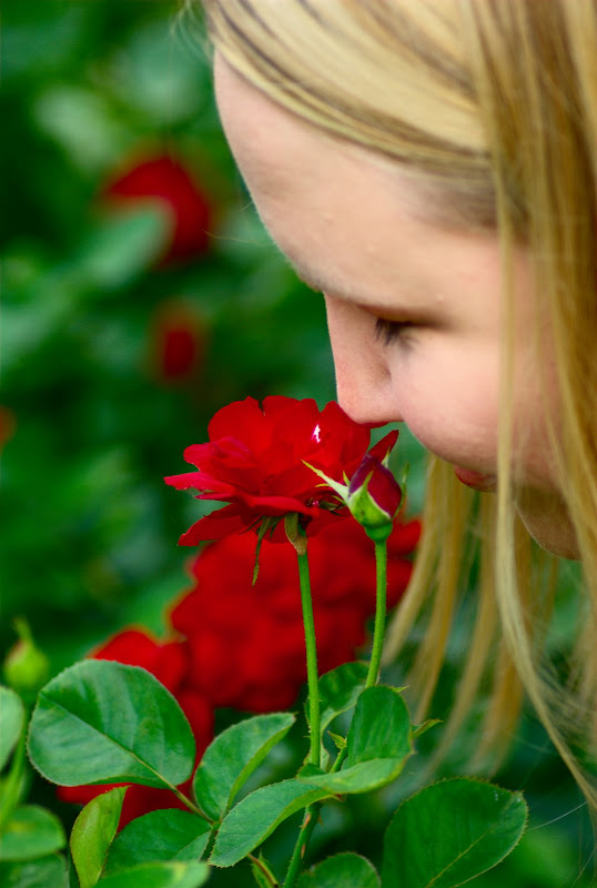 I admire her rosy disposition