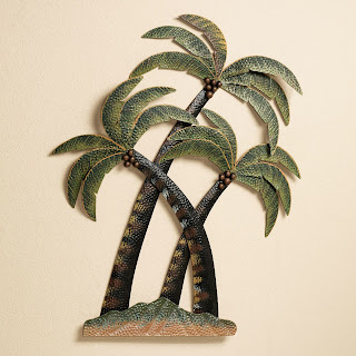 Interesting concept for palm tree decor