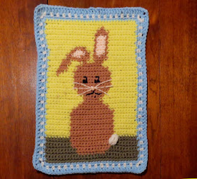 crocheted rabbit