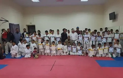 امتحانات الأحزمة kyu بالمركز السوسيو رياضي للقرب بجماعة احد الدرا