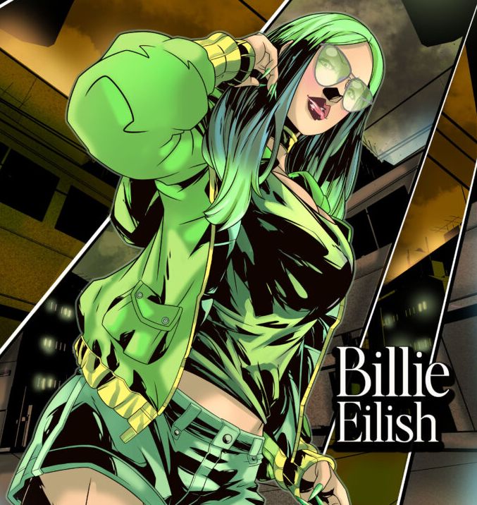 Comic book Billie Eilish