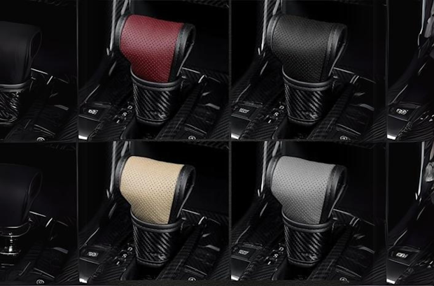 Review Leather Gear Shift Knob Cover,Carbon Fibre Leather Gear Stick Cover for Car Decorations & Protection,Universal Car Interior Accessories Fits Car SUV Truck (Black)