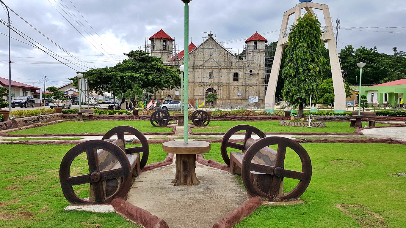 Dimiao Plaza and San Nicolas De Tolentino Park at Dimiao, Bohol