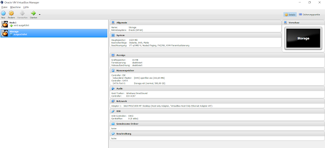 VM Configuration for Openfiler