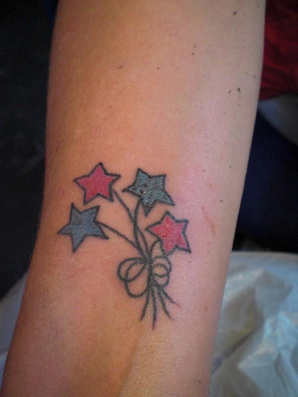 Stars Tattoo - Wrist Tattoo Style