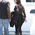 Kim Kardashian shows off her derriere and post-baby body in skintight outfit