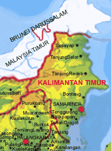 Gambar Peta  Propinsi Kalimantan  Timur  GAMBAR PETA  