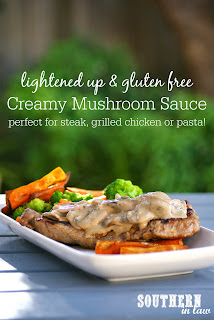 Healthy Creamy Mushroom Sauce Recipe for Steak or Chicken