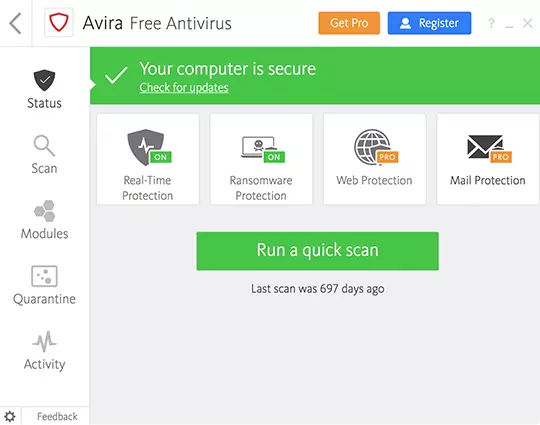 avira free antivirus windows10