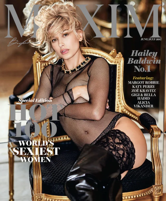 Hailey Baldwin Maxim Hot 2017 Cover