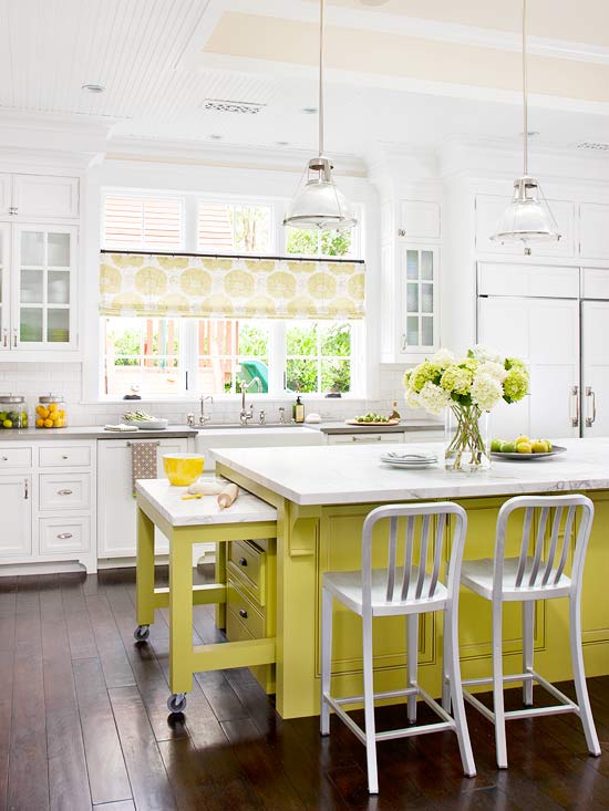 The Granite Gurus: Whiteout Wednesday: 5 White Kitchens with a Pop ...