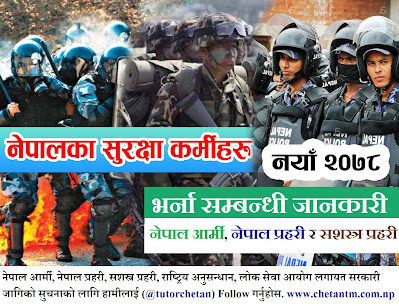 Nepal Army, Nepal Police and APF Nepal New Vacancy Details (2078/79)