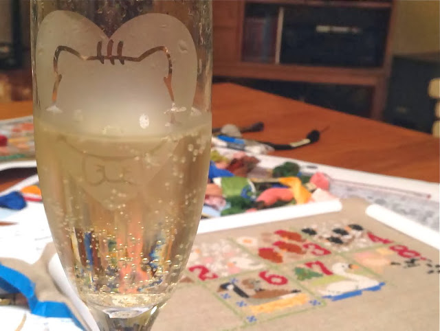 Hello Kitty champagne glass