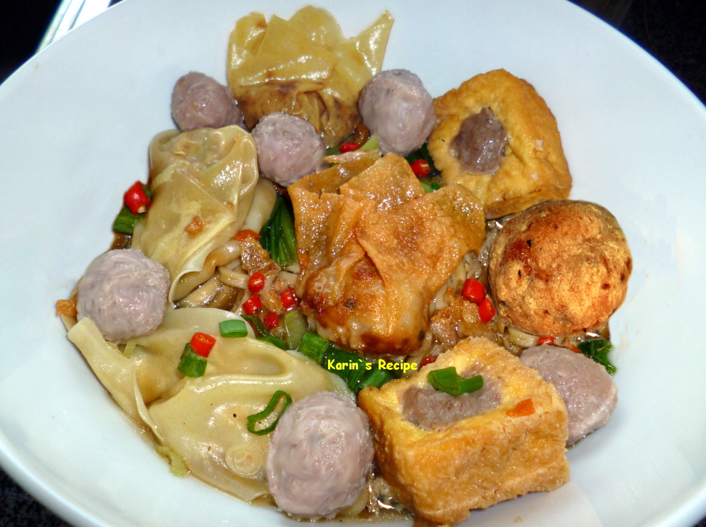 Karin's Recipe: Bakwan Malang (Mixed Dumplings Soup à la 