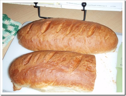 2 HUGE loaves of bread