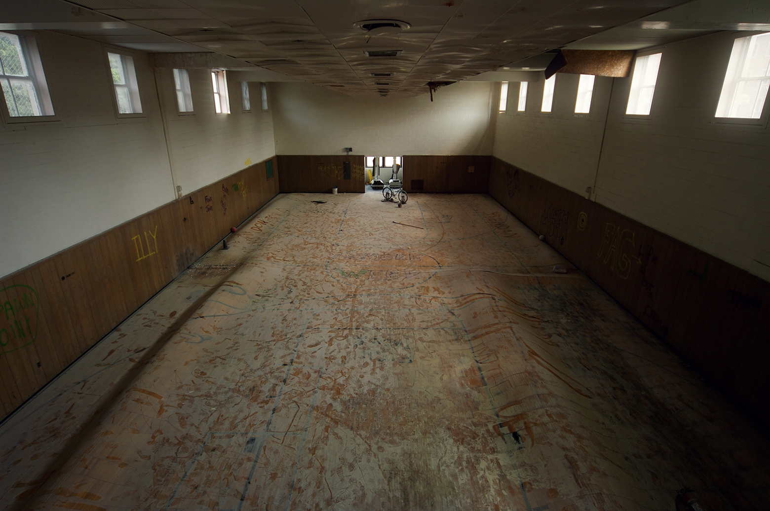 Embreeville State Hospital - Buckling gym floor