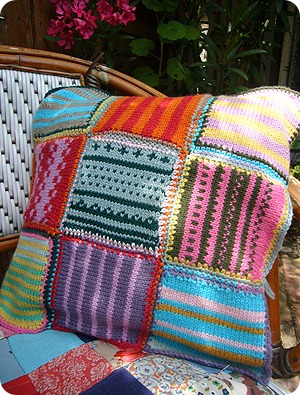 knitted cushion