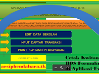 Cetak Kwitansi BOS Formulir K14 di Aplikasi Excel 