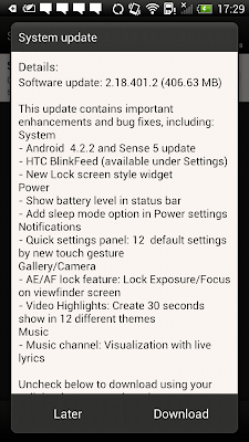 Android 4.2.2 Update for HTC One X+