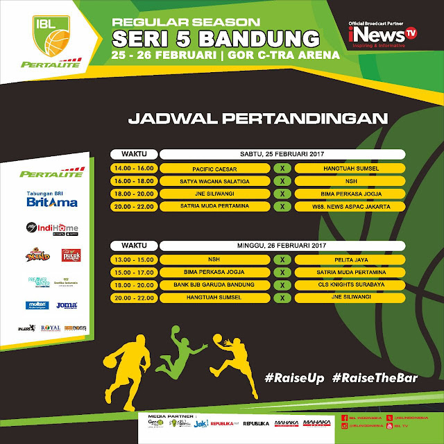 Jadwal IBL Pertalite 2017 - Seri 5 Bandung