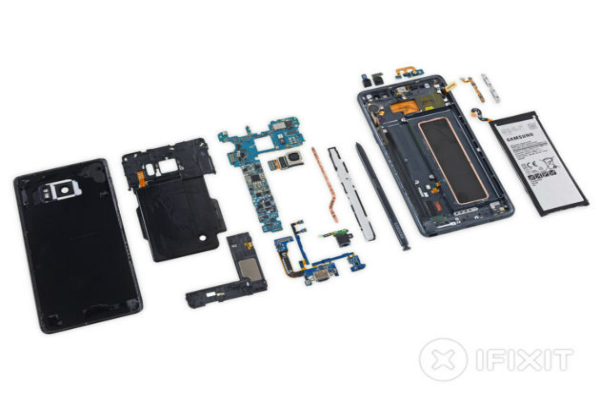 iFixit gives his assessment on the Galaxy Note 7