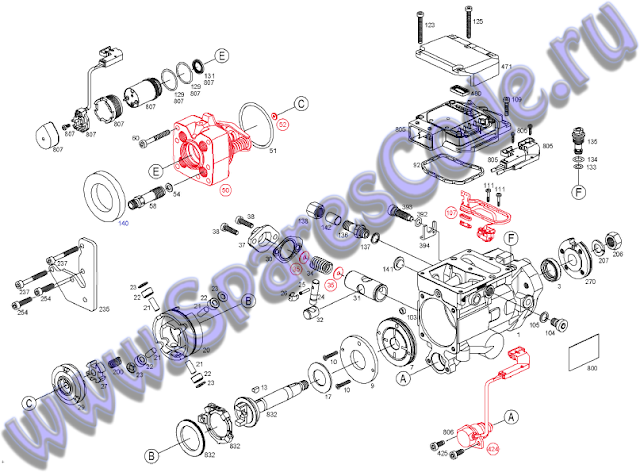 0 470 004 003, 0470004003, Distributor injection pump (VP 29/30), VE4/9M2250R1