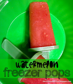 watermelon freezer pops