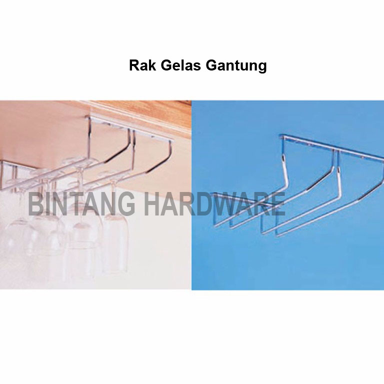  Rak  Gelas  Anggur Gantung  Bintang Hardware