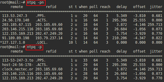 install ntp ntpdate Time server