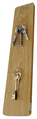 magnetic key rack, oak