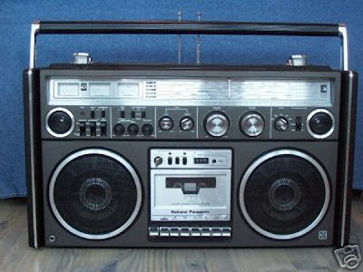 old school boombox