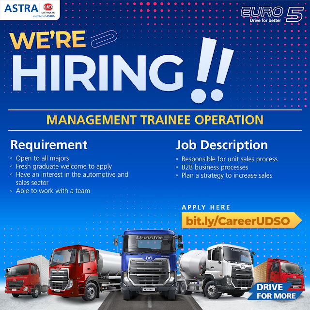 Recruitment Management Trainee - PT Astra International Tbk UD Trucks Sales Operation