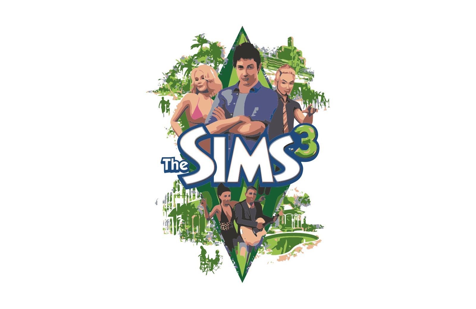 The Sims 3 Cover  Vector Game