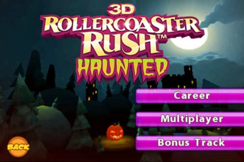 Haunted 3D Rollercoaster Rush Free Game for iPhone