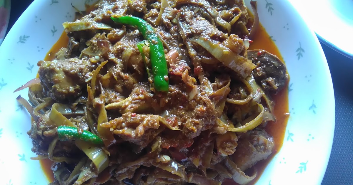 Menu: Teresek Jantung Pisang Resepi Orang Kelantan
