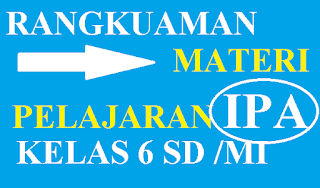 ringkasan pelajaran ipa kelas 6