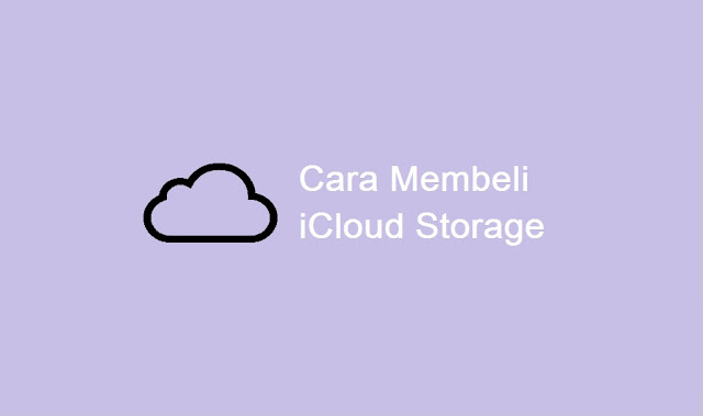 cara membeli icloud storage plan