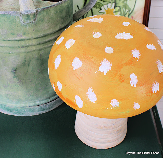 Make a Cute Wood Mushroom from Thrift Store Finds