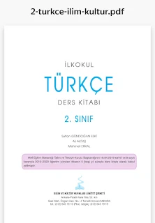 2. Sınıf Türkçe Ders Kitabı Pdf İndir Bilim ve Kültür Yayınları