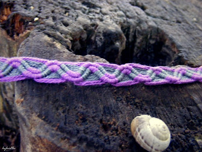 peruvian bracelet purple gray