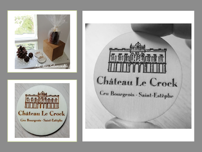 magnet en bois Chateau Le Crock cru bourgeois saint estephe