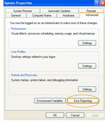 System Properties from Control Panel