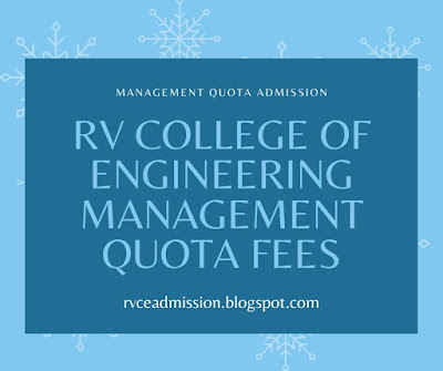 RV college of engineering management quota fees