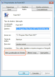 Propriedades do Paint.NET