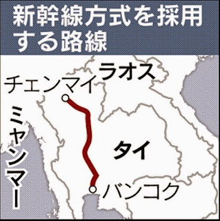 タイ チェンマイ バンコク 高速鉄道 新幹線