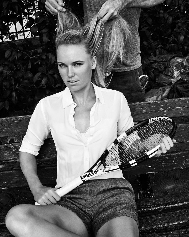 Caroline Wozniacki photo shoot for Esquire Magazine June July 2016