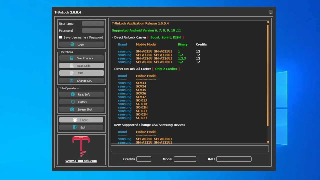Download T-UnLock Application Release 2.0.0.4 – Mở khóa trực tiếp tất cả nhà mạng 