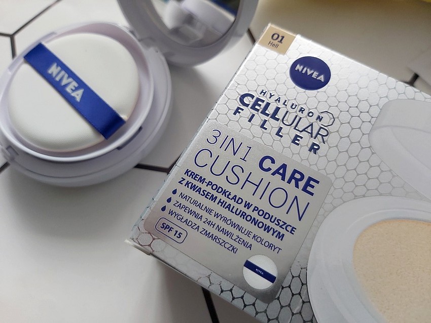 nivea hyaluron cellular filler krem-podkład w poduszce 01 hell